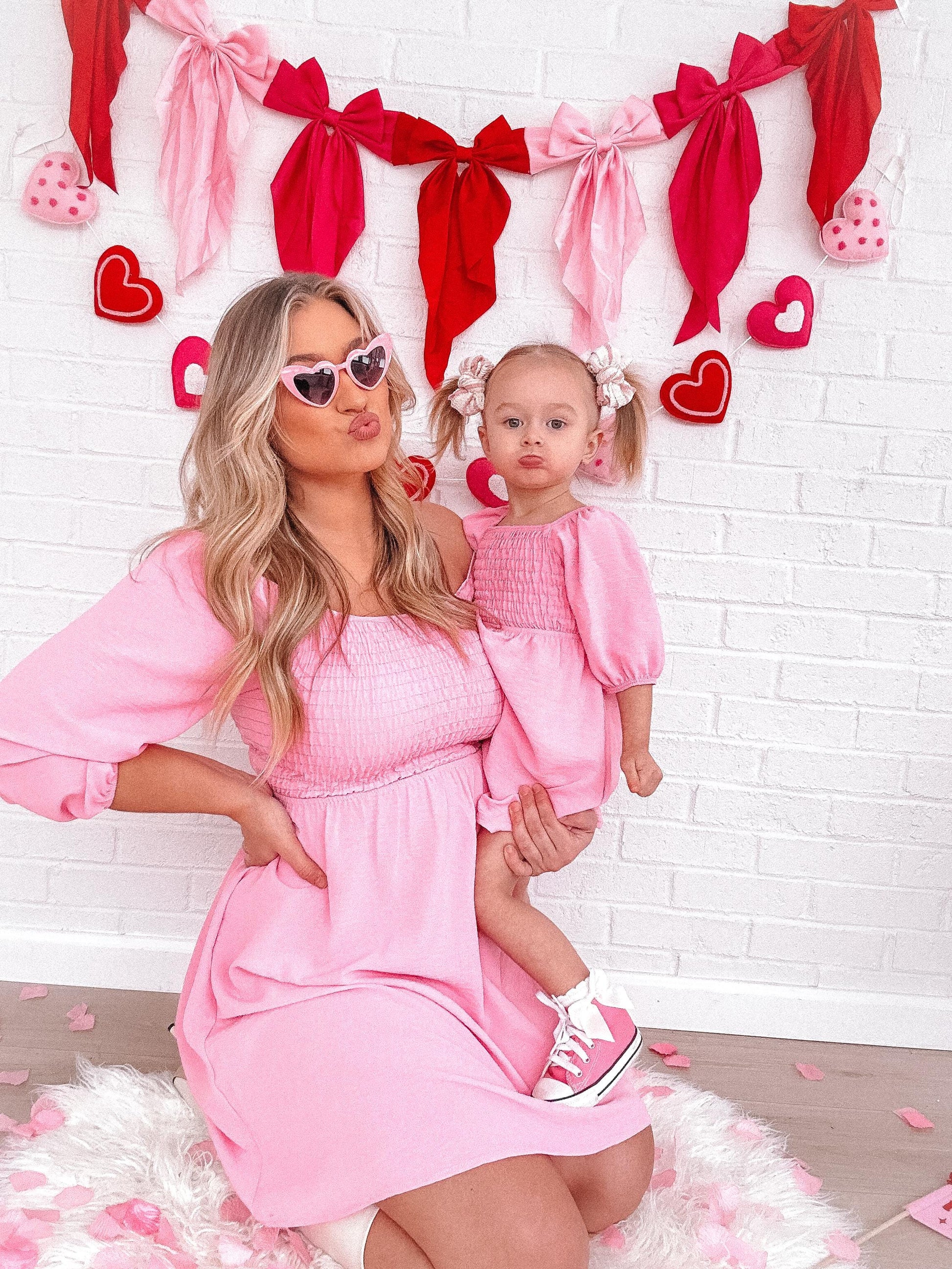 Pink Dress for Mom and Daughter Pink Dress for Mom and Daughter