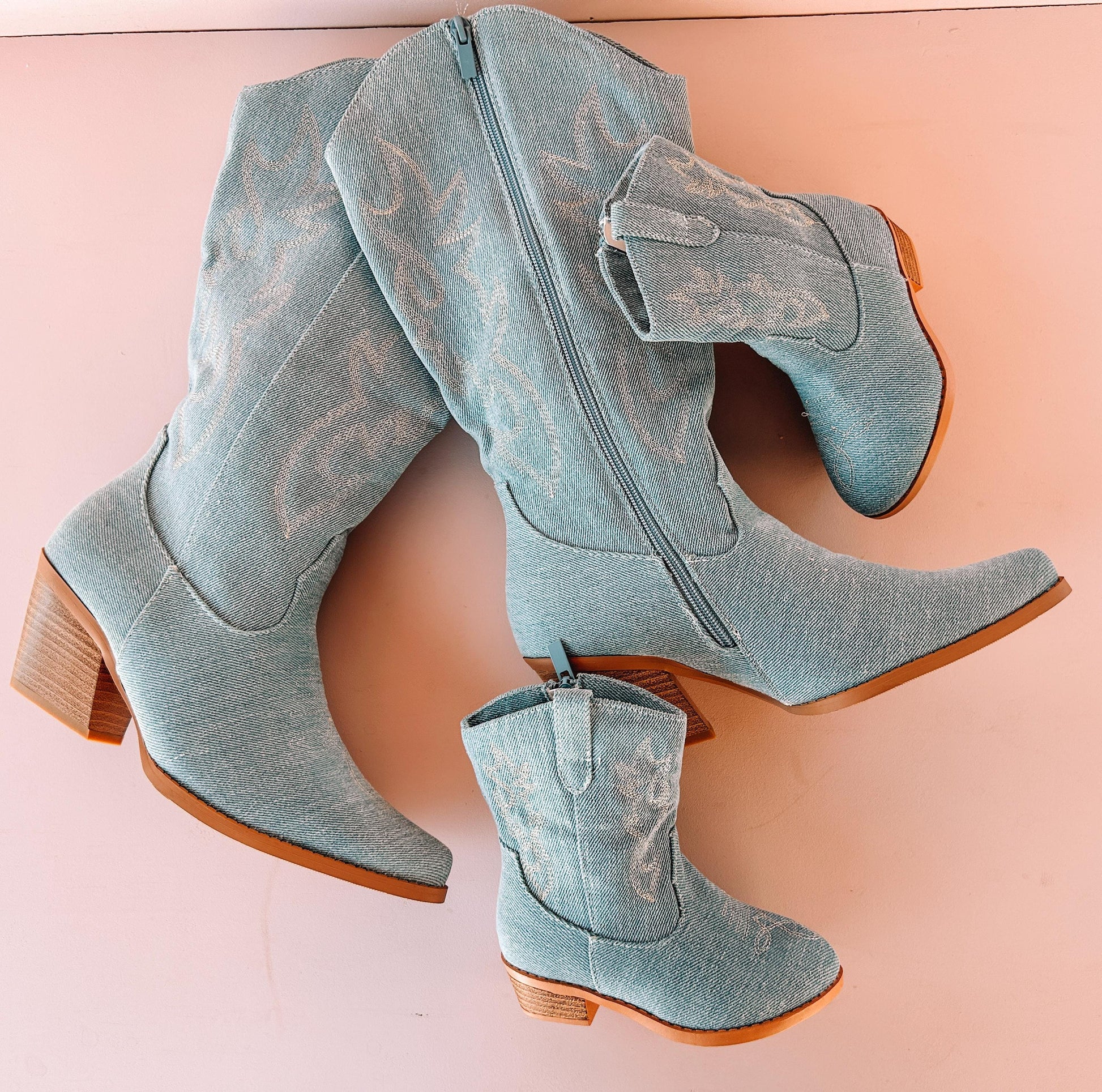 White Western Mommy and Me Boots | Mommy and Me cowgirl boots | Mommy and Me matching outfits | Mommy and me shoes, gifts for mom