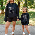 mom-and-daughter, matching sweatshirts, mama sweatshirt, mommy and me sweatshirt, mom life, mama sweater, girl life