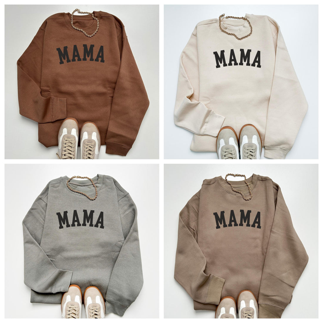 MAMA Sweatshirt | Minimalist Mom Sweatshirt | Neutral Beige Mama Crewneck | Cute Cozy Mom Sweater | Timeless Mom Gift | mother sweater