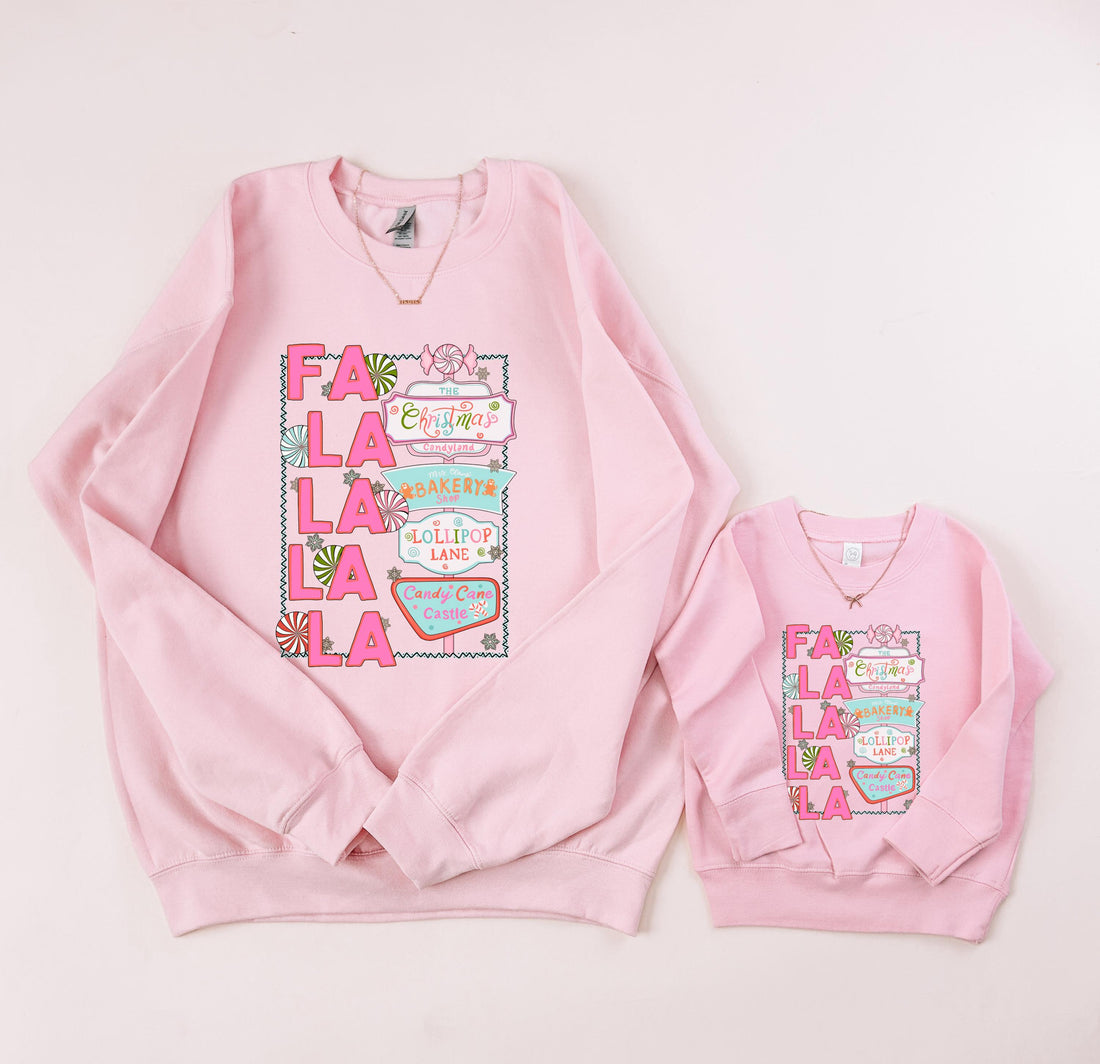Falala christmas sweatshirt, mommy and me, mommy and me sweatshirt, christmas shirt, mama sweater, mama sweatshirt, mama and mini,