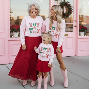 Falala christmas sweatshirt, mommy and me, mommy and me sweatshirt, christmas shirt, mama sweater, mama sweatshirt, mama and mini,