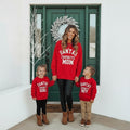 Santa's Favorite Sweatshirts, Mommy and Me Red Christmas Crewnecks, Matching Holiday Sweatshirts, Festive Mom & Mini Outfits