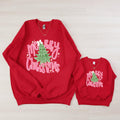 Red Merry Christmas Mommy and Me Red Pullover Sweatshirt, Matching Holiday Sweatshirts, Festive Mom & Mini Outfits