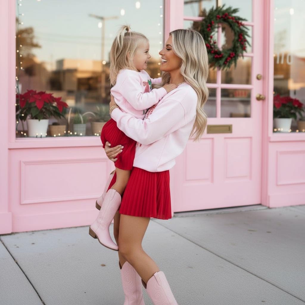 Falala christmas sweatshirt, mommy and me, mommy and me sweatshirt, christmas shirt, mama sweater, mama sweatshirt, mama and mini,