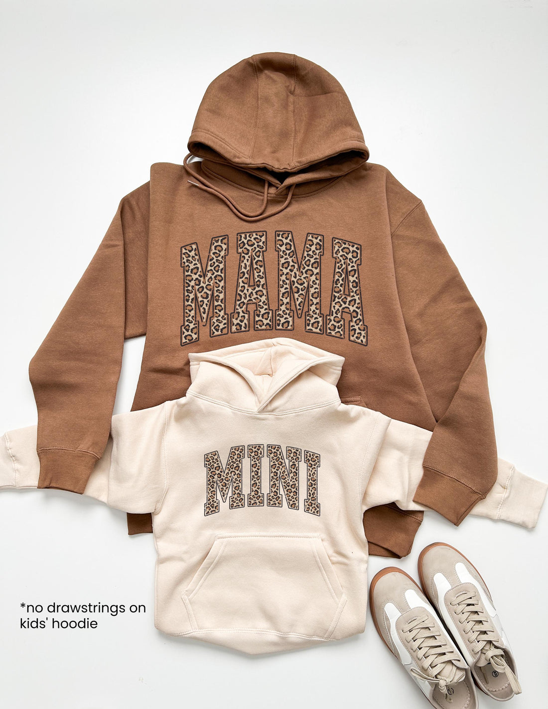 Matching Mama and Mini Leopard Hoodies, Valentine’s Day Mom Daughter Outfits, Mama Mini Matching Sweatshirts, Animal Print Sweatshirt