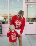 Love you Lots Mommy and Me Red Pullover Sweatshirt, Matching Valentine's Sweatshirts, Mom & Son Daughter Outfits, Vday