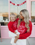 Love you Lots Mommy and Me Red Pullover Sweatshirt, Matching Valentine's Sweatshirts, Mom & Son Daughter Outfits, Vday