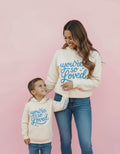 Mommy and Me Beige Hoodies, You’re So Loved, Matching Mom and Son Daughter Valentine Outfits