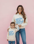 Mommy and Me Beige Hoodies, You’re So Loved, Matching Mom and Son Daughter Valentine Outfits