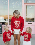 Love you Lots Mommy and Me Red Pullover Sweatshirt, Matching Valentine's Sweatshirts, Mom & Son Daughter Outfits, Vday