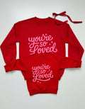Love you Lots Mommy and Me Red Pullover Sweatshirt, Matching Valentine's Sweatshirts, Mom & Son Daughter Outfits, Vday