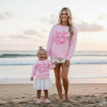 Mommy and Me Pink Sweatshirts, Love You to the Moon and Back, Mommy Daughter Matching Valentine Outfits