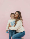 Mommy and Me Beige Hoodies, You’re So Loved, Matching Mom and Son Daughter Valentine Outfits