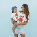 Mommy and Me Valentine Shirts | Love you Mean it Shirts | Neutral Boy Mom Girl Mama Outfits | Family Matching for Valentine's Day
