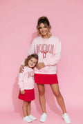 Pink Mama and Mini Valentine Sweatshirt Set | Matching Mommy & Me Outfits | Valentine's Day Sweatshirts for mom and daughter coquette