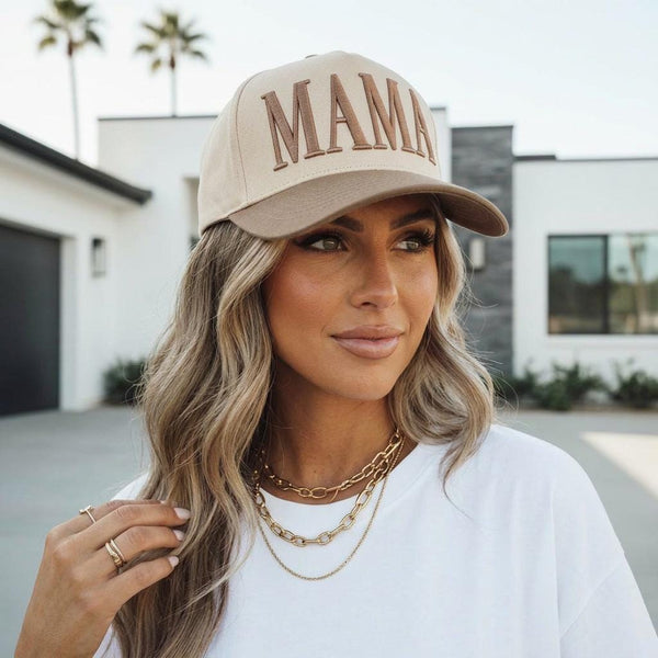 Embroidered Mama Hat for Moms | Messy Bun Friendly | Everyday Mom Hat | Gift for Mom | Mom Uniform | Tired mom hat | Cool mom outfit