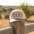 Embroidered Mama Hat for Moms | Messy Bun Friendly | Everyday Mom Hat | Gift for Mom | Mom Uniform | Tired mom hat | Cool mom outfit