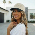 Mom Hat Mommin Hat Mama Hat Black Beige Embroidered Cap, Trendy Mom Hat, Neutral Aesthetic, Coffee Run Cap, Gift for Moms, Baseball Cap