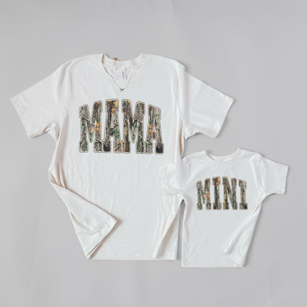Mama and Mini Camo Shirts – Matching Mom and Kid Outfits, Mommy and Me Camouflage Tee, Family Photos, Gift for Mom