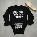 Mad Love for My Mama Sweatshirt Mad Love for My Boy, Matching Mom and Son Sweatshirts, Mommy and Me Outfit, Mothers Day Gift
