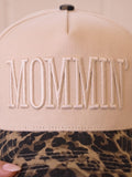 Mommin Camo Animal Print Hat for Moms | Mother’s Day Gift Hat Trendy Embroidered Trucker Hat | Messy Bun Cute Modern Mom Cap
