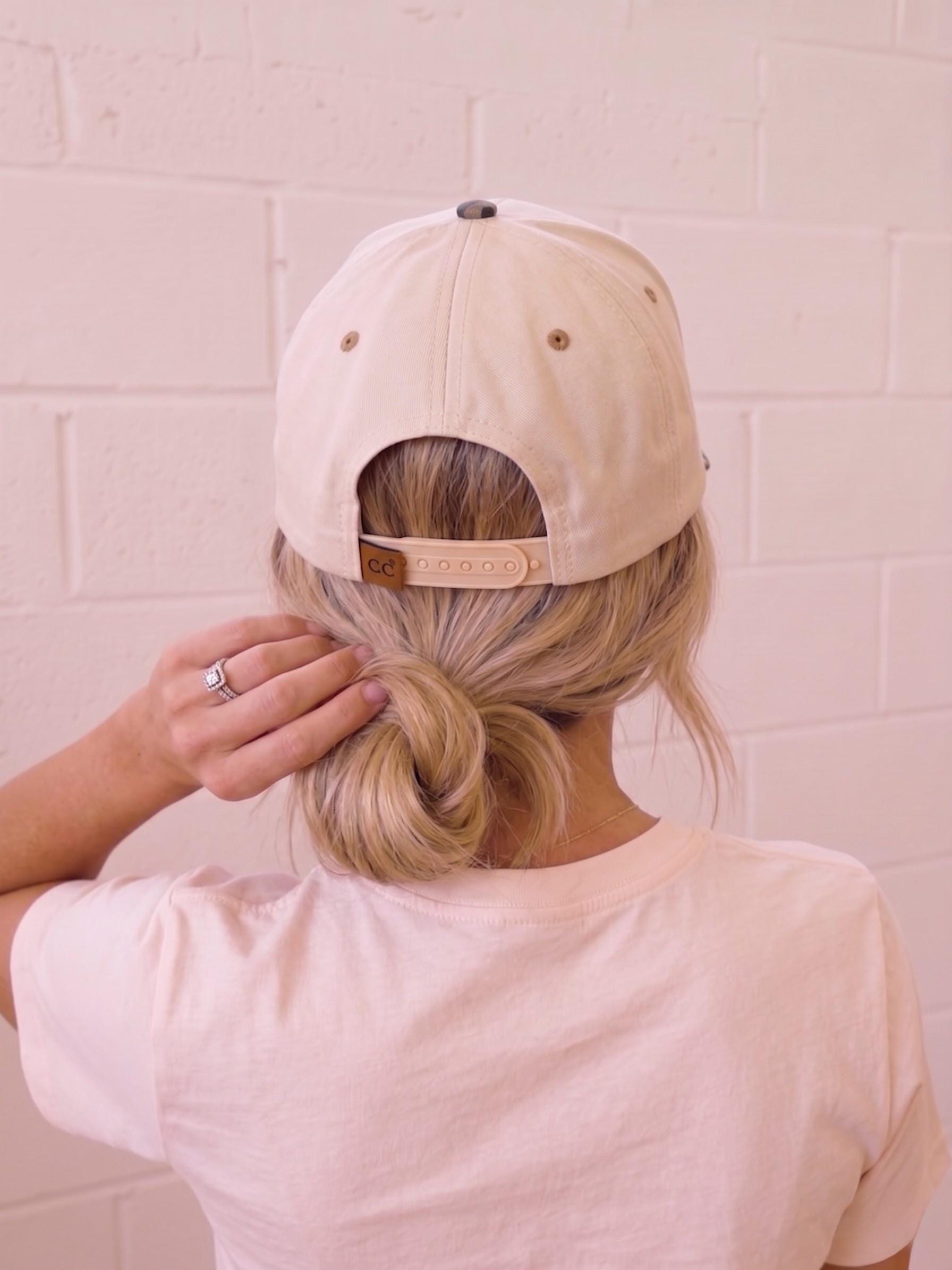 Mommin Camo Animal Print Hat for Moms | Mother’s Day Gift Hat Trendy Embroidered Trucker Hat | Messy Bun Cute Modern Mom Cap