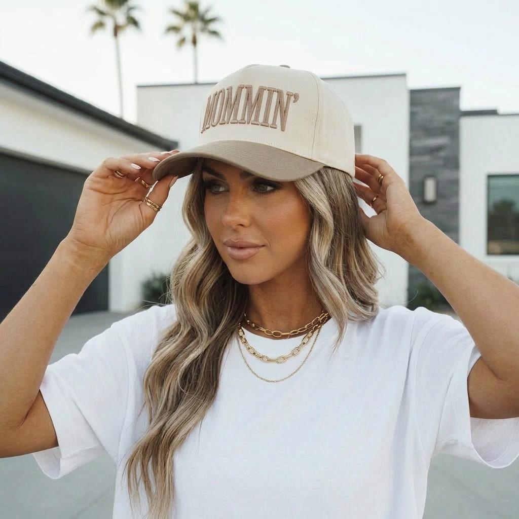 Mommin Hat Embroidered Mama Hat, Neutral Mom Hat, Trendy Mom Cap, Everyday Hat, Gift for Mom, Casual Baseball Cap
