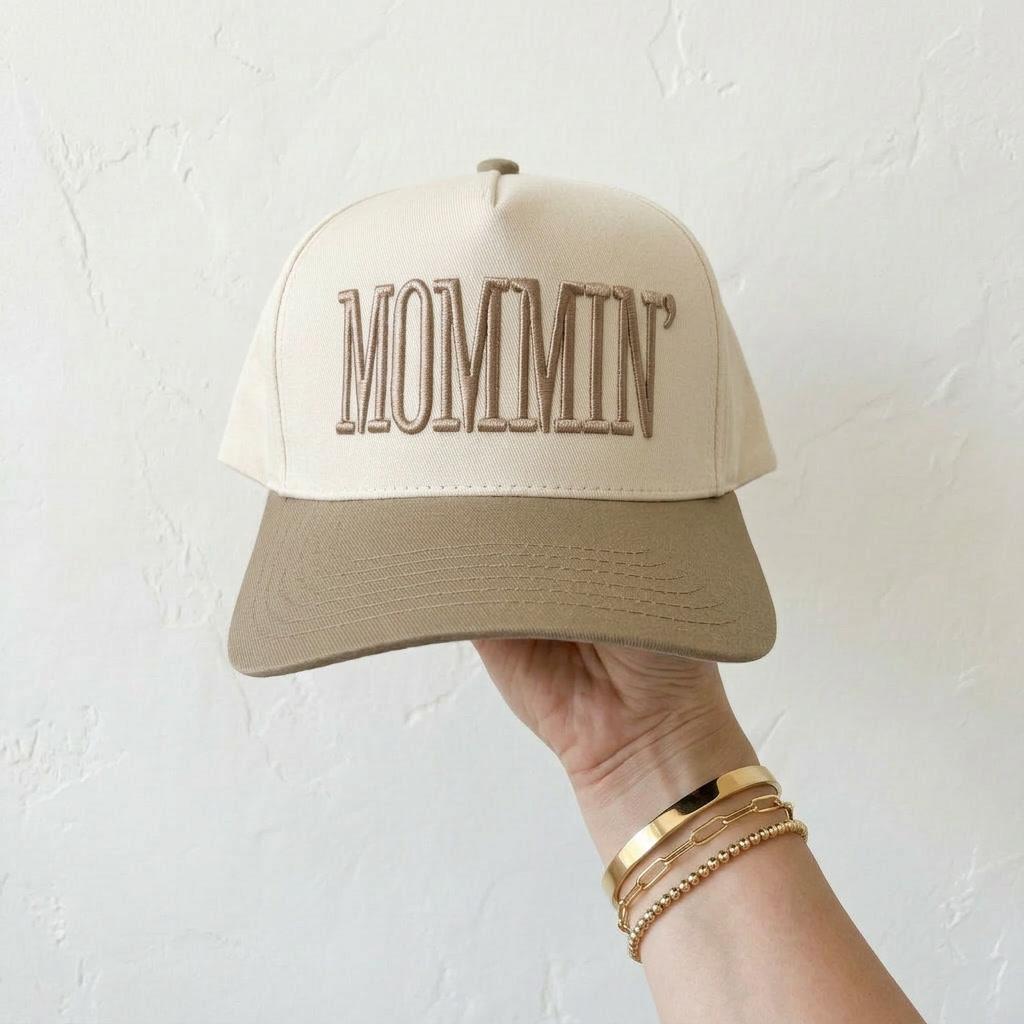 Mommin Hat Embroidered Mama Hat, Neutral Mom Hat, Trendy Mom Cap, Everyday Hat, Gift for Mom, Casual Baseball Cap