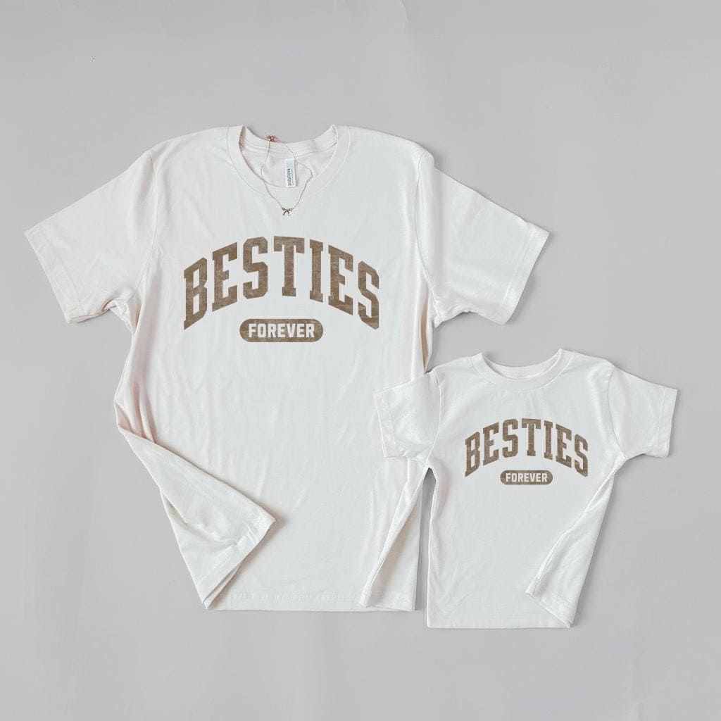 Besties Forever Shirts | Mom and Daughter Matching Shirts | Mothers Day Gift for Moms & Kids | Cute Best Friend Matching Tee Family Shirts