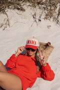 Red Mama Hat Embroidered, Mothers Day Hat, Patriotic Mom Hat, Holiday Mom Cap, Trendy Mom Hat, Gift for Mom, Casual Baseball Cap