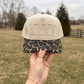 Mommin Camo Animal Print Hat for Moms | Mother’s Day Gift Hat Trendy Embroidered Trucker Hat | Messy Bun Cute Modern Mom Cap