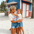 American Girl Mama 4th of July Shirt | Patriotic Mom Tee | USA Independence Day Outfit | Matching Family Patriotic Shirts