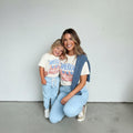 America Hallelujah Matching Shirts for Mommy and Me 4th of July | Patriotic Family Tees | USA Mom and Daughter Outfit | 4th of July Shirt