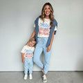 America Hallelujah Matching Shirts for Mommy and Me 4th of July | Patriotic Family Tees | USA Mom and Daughter Outfit | 4th of July Shirt