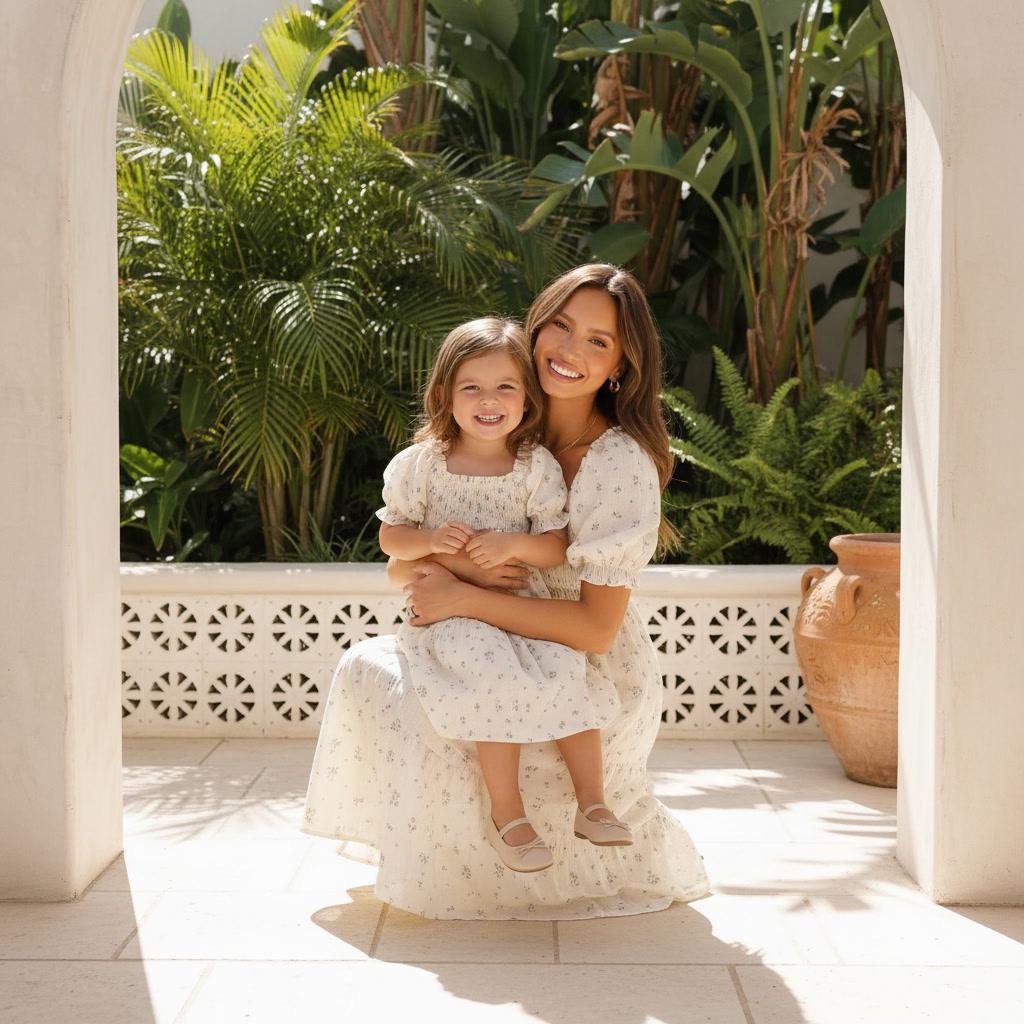 100% Cotton Mommy and Me Matching Dresses | Cotton Dresses | Mom and Daughter Matching Outfits | Family Photoshoot Dresses | Church Dress