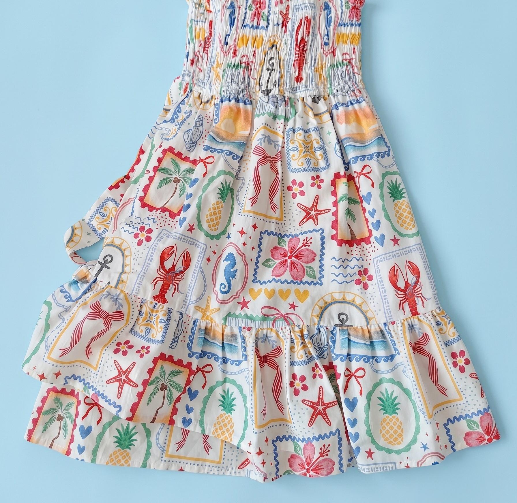 Mommy and Me Matching Dresses | Coastal Matching Dresses | 100% Cotton Mom and Daughter Dresses | Summer Beach Vacation Outfit | Strap Dress
