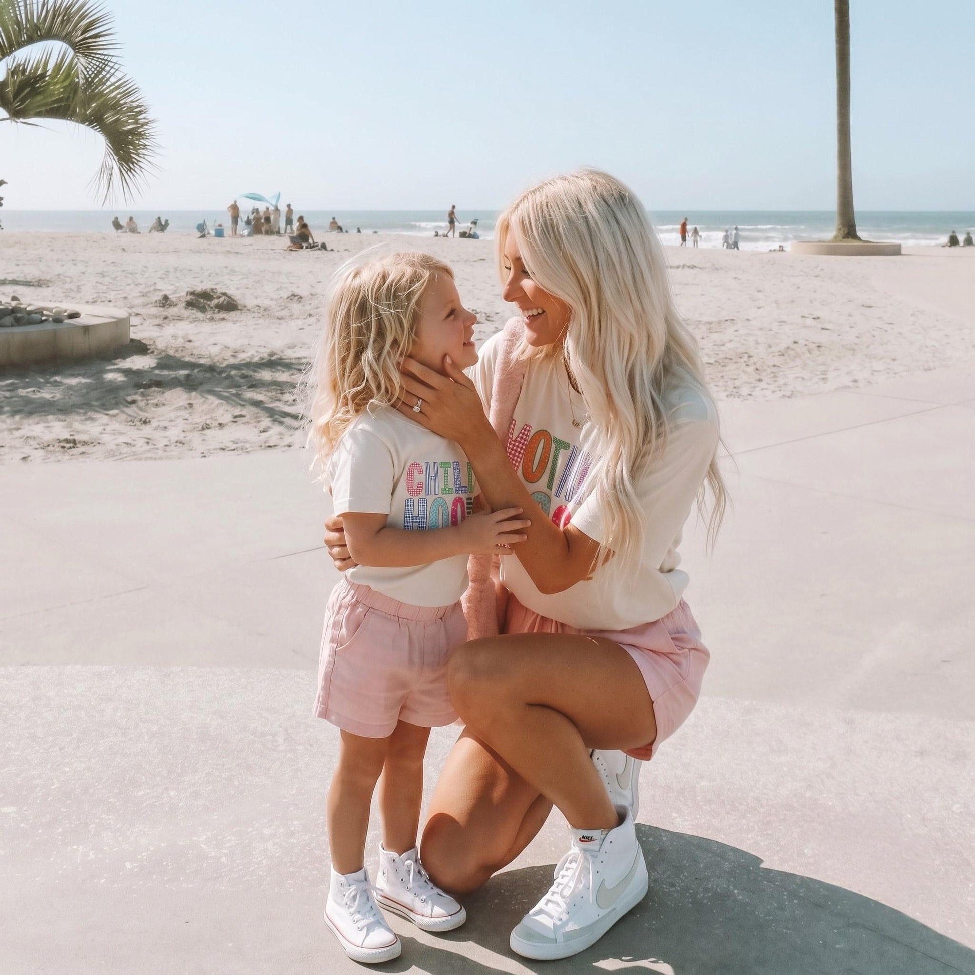 Motherhood Childhood Matching Shirts | Mommy and Me Matching Tees | Mom and Daughter Matching Outfit | Mama Mini Shirt | Family Photo Outfit