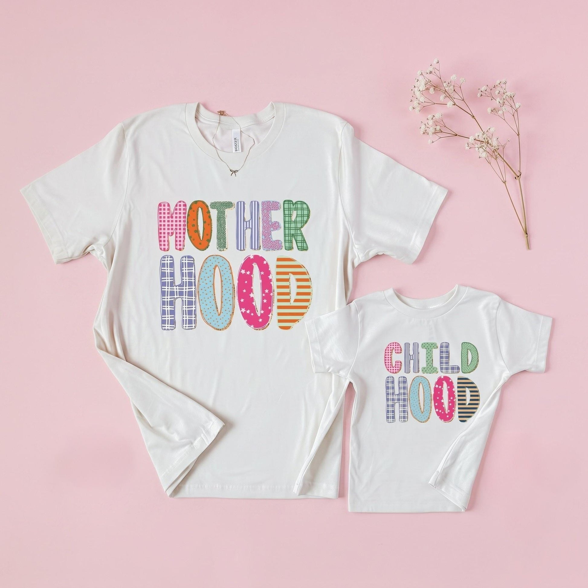 Motherhood Childhood Matching Shirts | Mommy and Me Matching Tees | Mom and Daughter Matching Outfit | Mama Mini Shirt | Family Photo Outfit