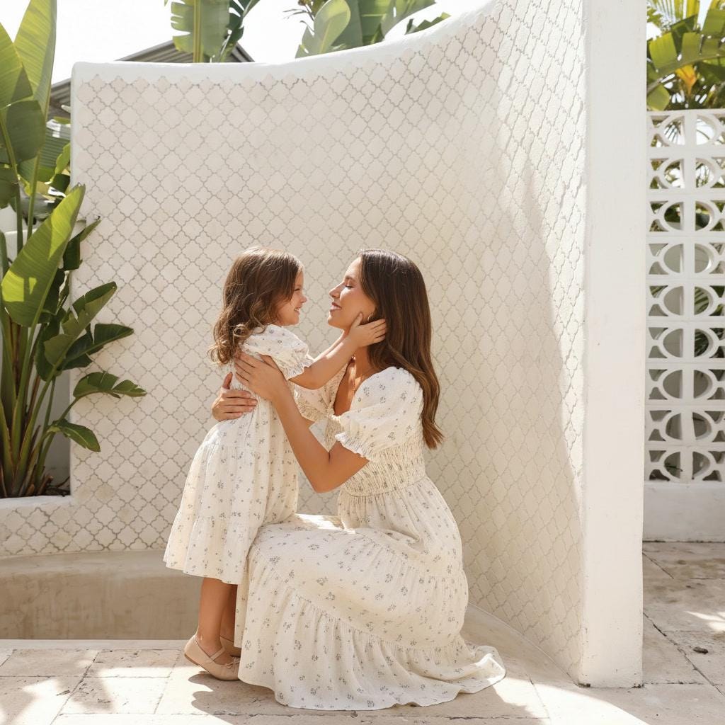 100% Cotton Mommy and Me Matching Dresses | Cotton Dresses | Mom and Daughter Matching Outfits | Family Photoshoot Dresses | Church Dress
