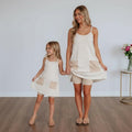 COPY Mommy and Me Matching Dresses | Mom and Daughter Matching Dresses with Built-In Shorts | Summer Family Photo Dresses |Comfy Everyday