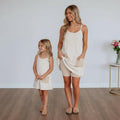 COPY Mommy and Me Matching Dresses | Mom and Daughter Matching Dresses with Built-In Shorts | Summer Family Photo Dresses |Comfy Everyday