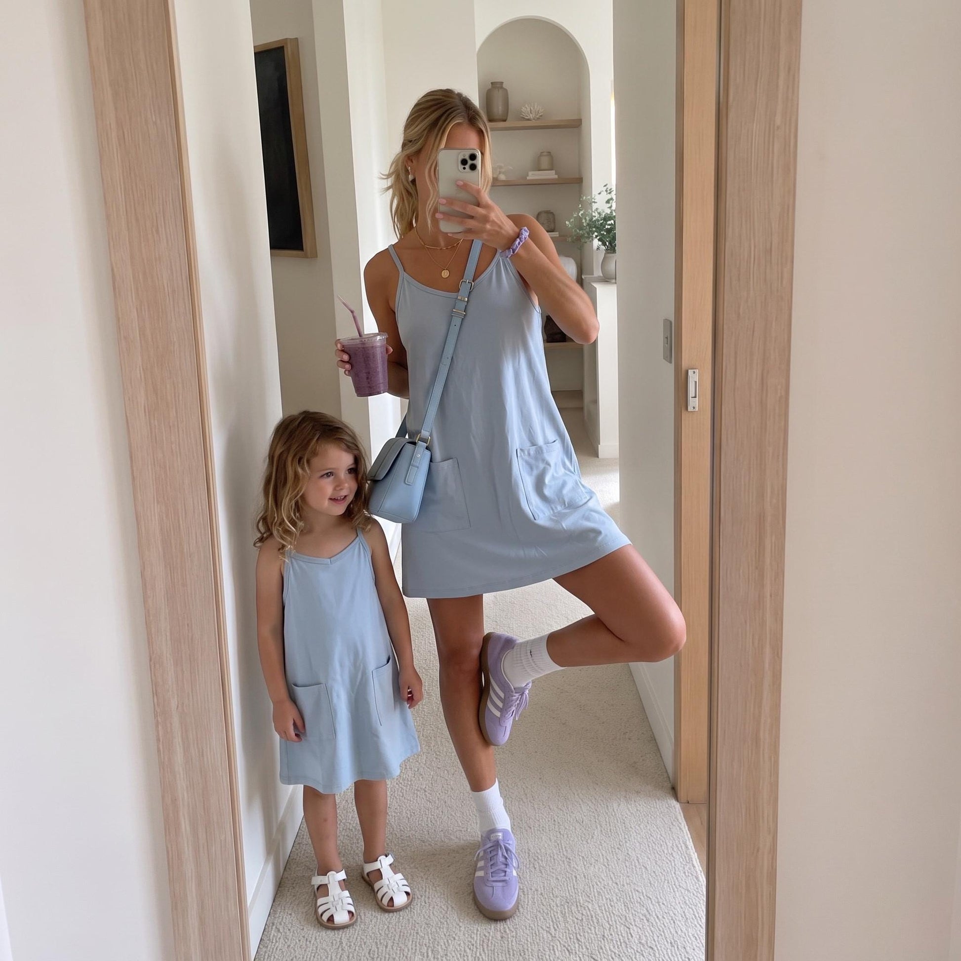COPY Mommy and Me Matching Dresses | Mom and Daughter Everyday Dresses | Built-In Shorts Dress | Comfortable Matching Outfits | Summer