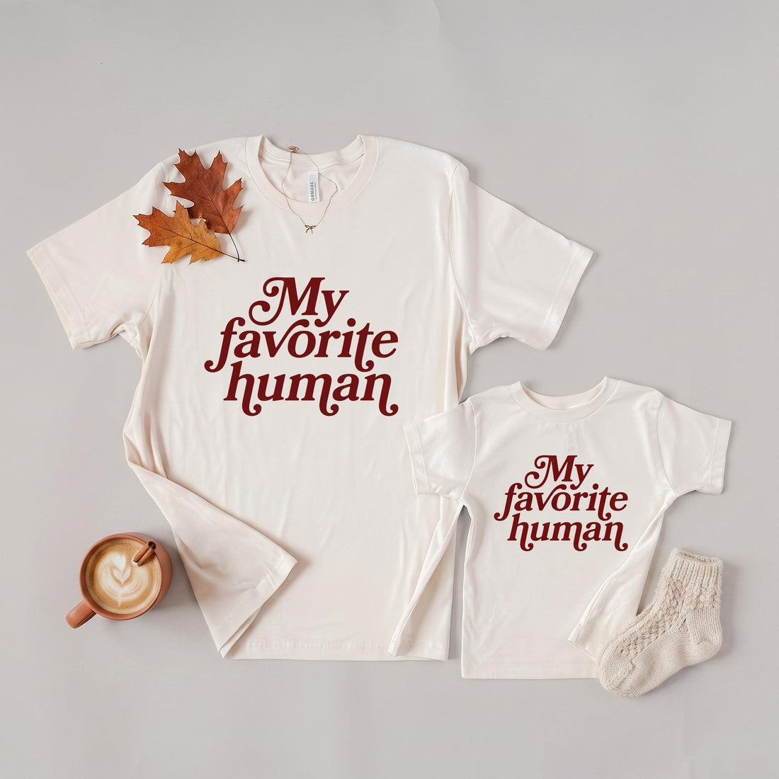 My Favorite Human Matching Shirts | Mommy and Me Matching Tees | Meaningful Matching Shirts | Mom and Child Outfit | Family Gift | Coordinat