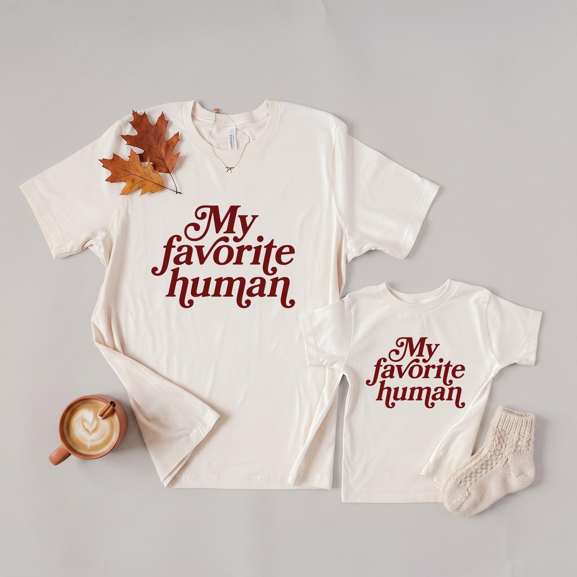 My Favorite Human Matching Shirts | Mommy and Me Matching Tees | Meaningful Matching Shirts | Mom and Child Outfit | Family Gift | Coordinat