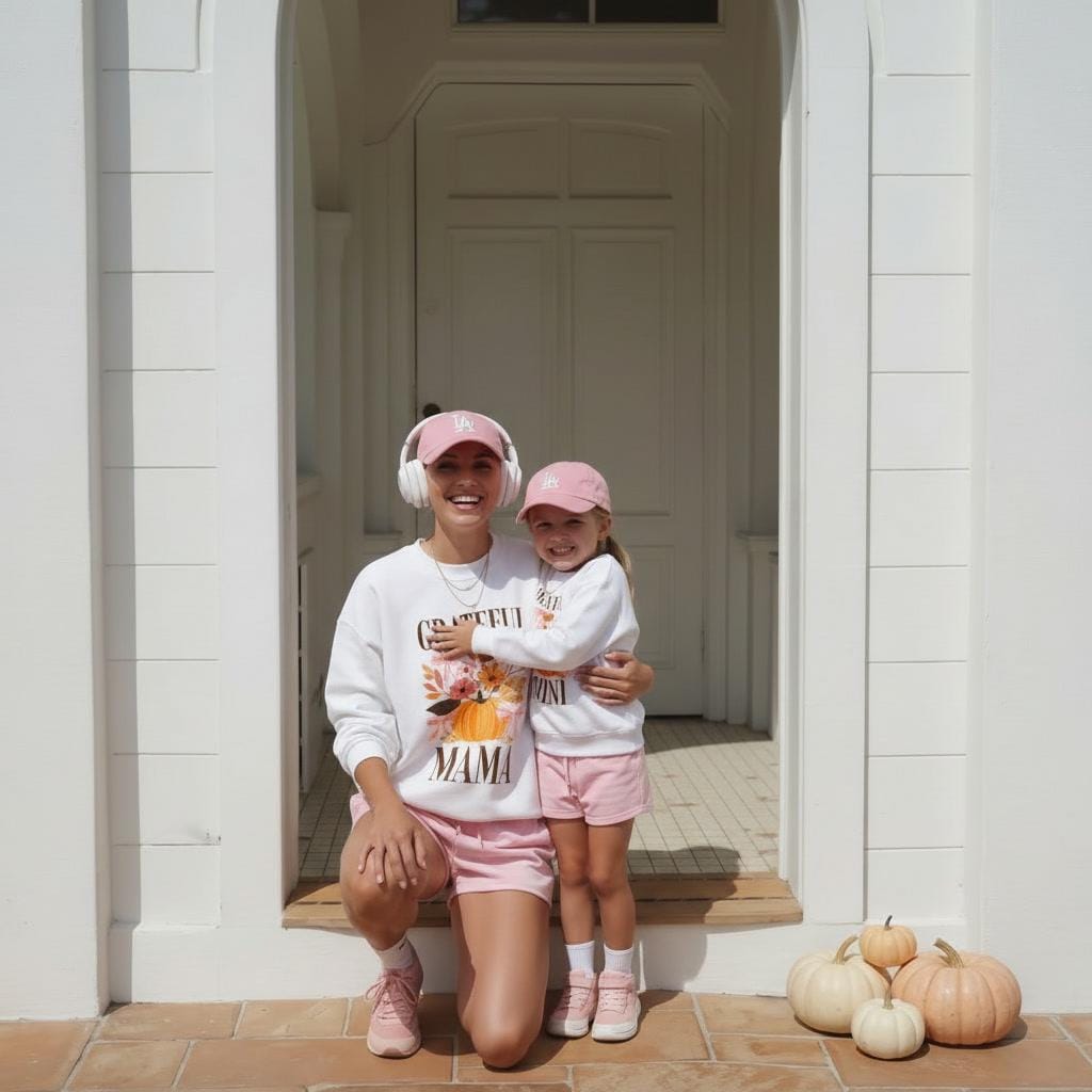 Mommy and Me Matching Sweatshirts | Grateful Mama and Mini | Mom and Daughter Fall Outfits | Thanksgiving Matching Shirts | mom Sweatshirts