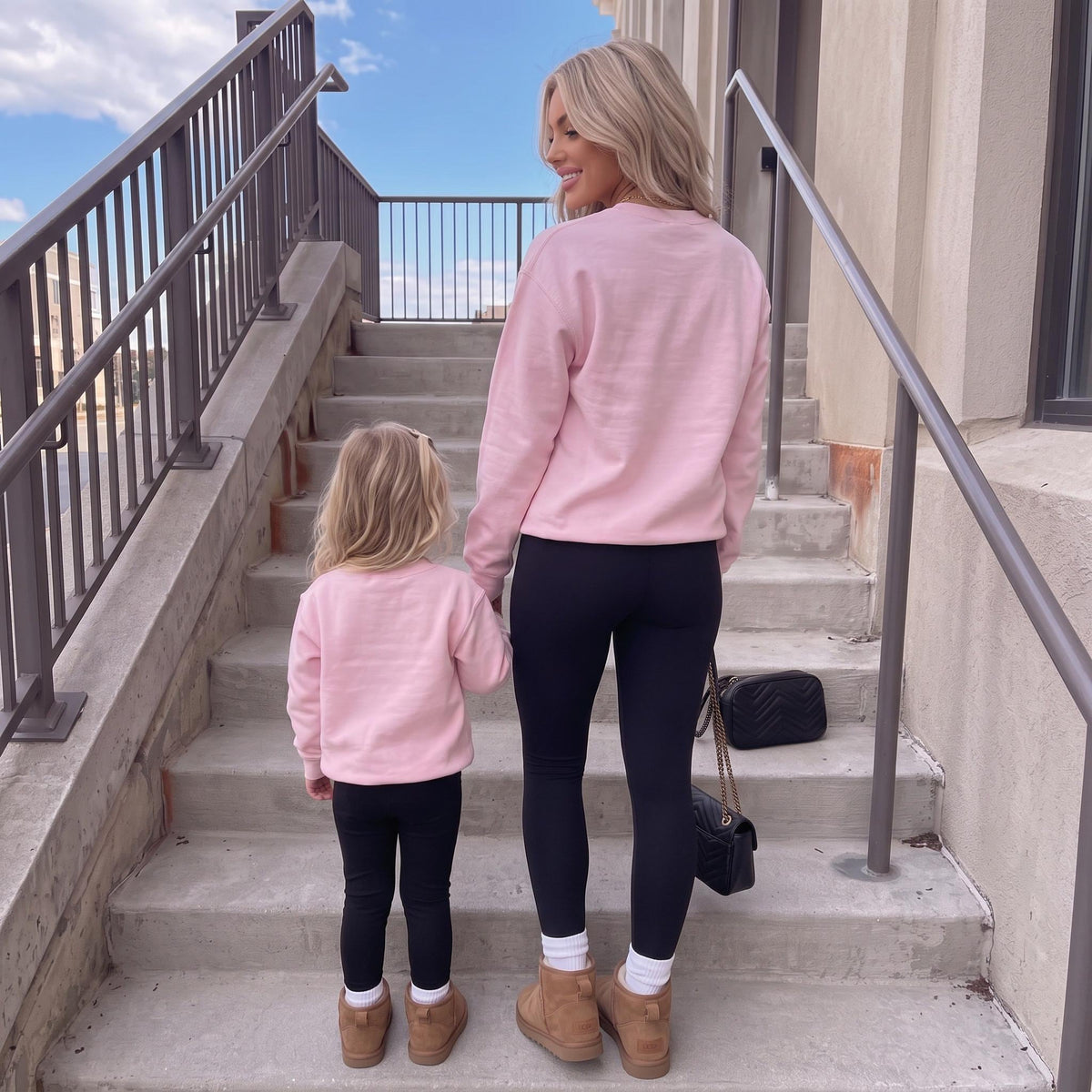 Mommy and Me Sweatshirts, mama and mini trendy sweatshirt, mother daughter matching outfits, edgy mom and girl fall shirt, matching outfit