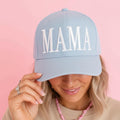 Mama Denim Hat | Embroidered Mom hat | Light Blue Mama Baseball Cap | Trendy Mom Hat | Vintage Washed Denim Casual Mom hat | Gift for mom