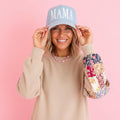 Mama Denim Hat | Embroidered Mom hat | Light Blue Mama Baseball Cap | Trendy Mom Hat | Vintage Washed Denim Casual Mom hat | Gift for mom