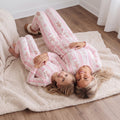Matching Christmas Pajamas | Mommy and me Pink Gingerbread Bow Pajamas | Mom and Daughter Holiday PJs | Cute Christmas Family Pajamas